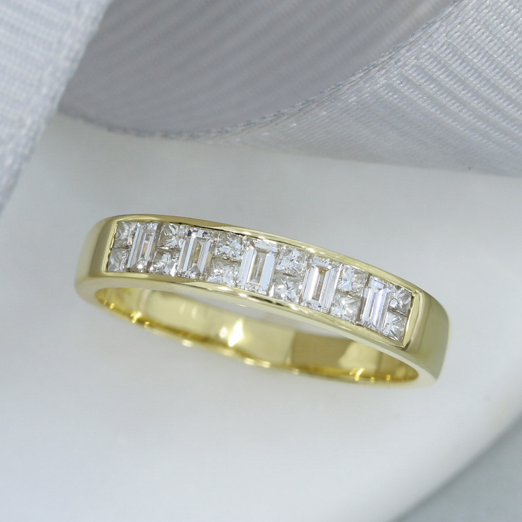 Pre Owned 18ct Gold Channel Set Diamond Eternity Ring .75ct