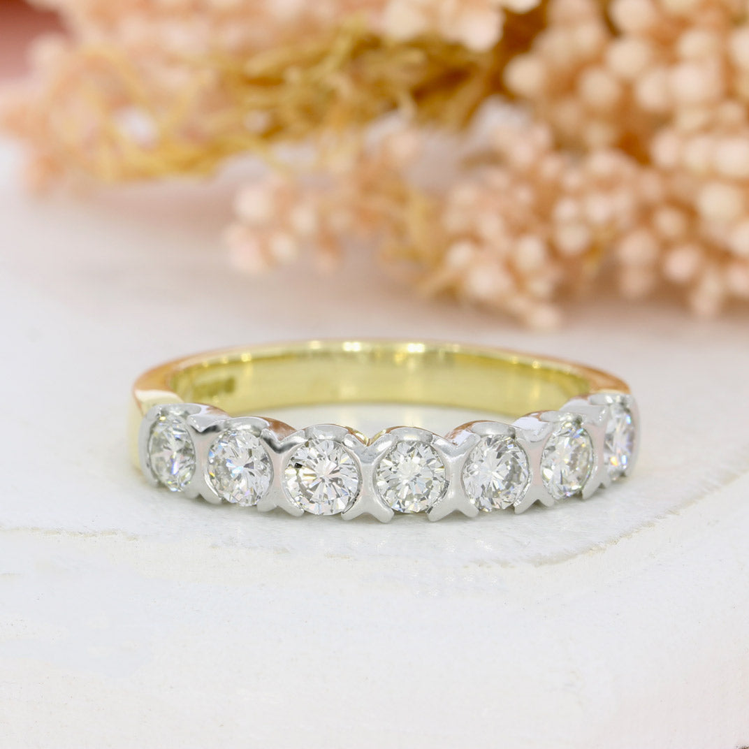 18ct yellow Gold Diamond Eternity Ring 0.82ct