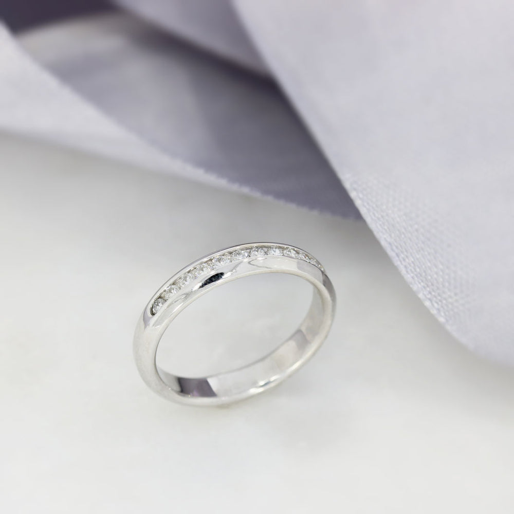 Pre Owned 18ct White Gold Channel Set Diamond Eternity Ring 0.30ct