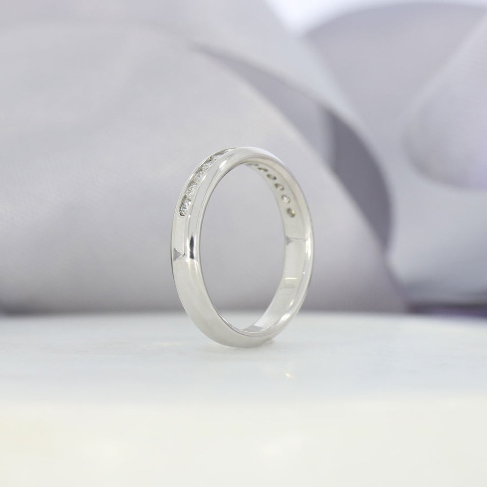 Pre Owned 18ct White Gold Channel Set Diamond Eternity Ring 0.30ct