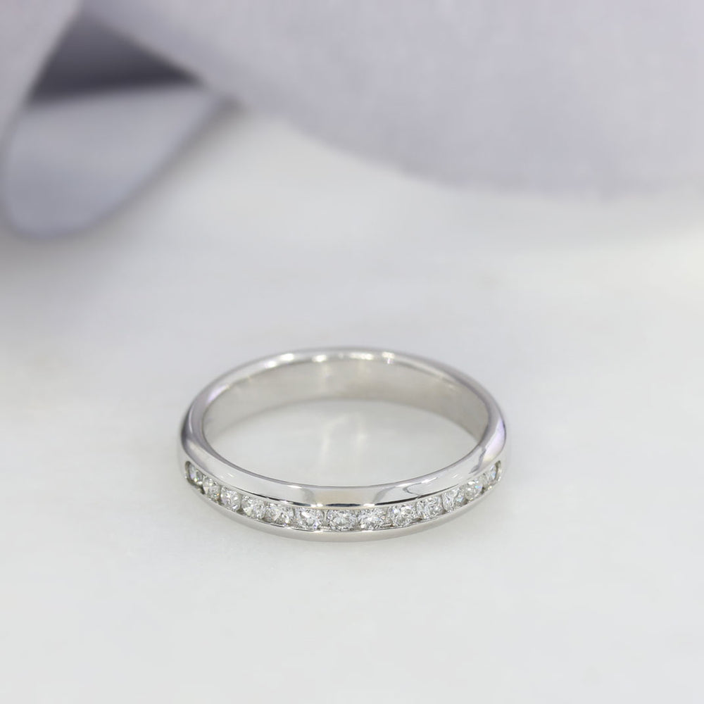 Pre Owned 18ct White Gold Channel Set Diamond Eternity Ring 0.30ct