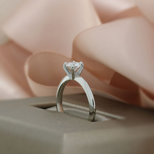 Platinum IGI Certified Brilliant Cut Lab Grown Diamond Solitaire Ring 0.50ct