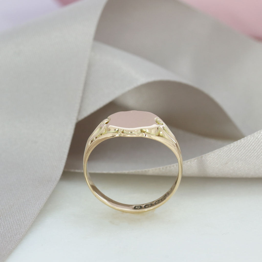 Pre Owned 9ct Yellow Gold Fancy Signet Ring