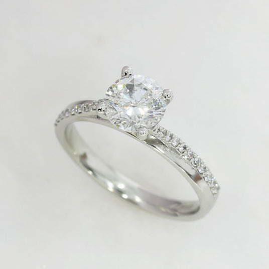 Pre Owned Platinum 4 Claw Set Brilliant Cut Diamond Solitaire Ring 1.18ct