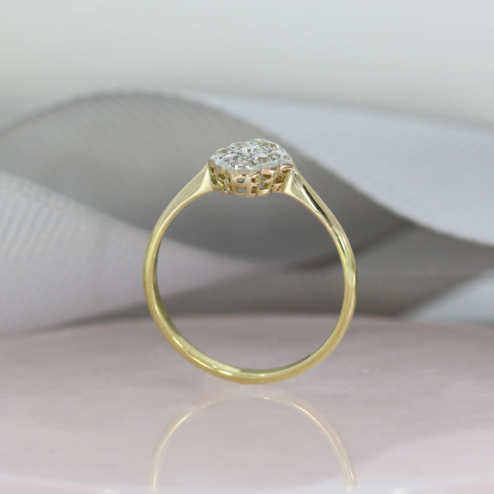 Pre Owned 18ct Yellow Gold Diamond Cluster Ring Approx 0.40ct