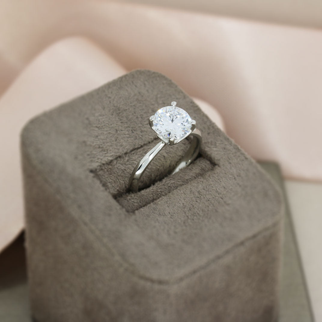 Platinum Certified Laboratory Grown Diamond Solitaire Ring Approx 1.70ct