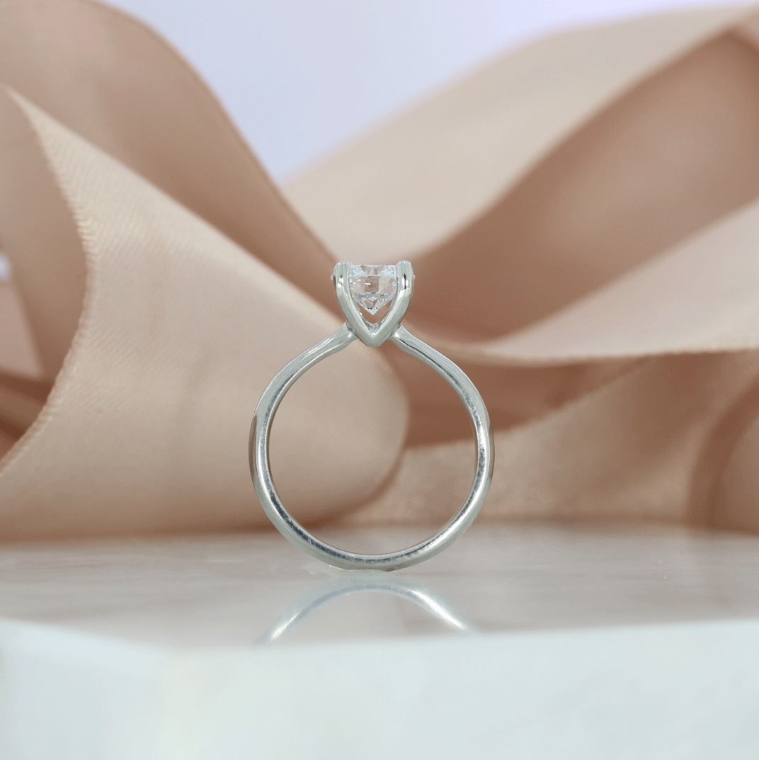 Platinum Lab Grown Diamond Solitaire Ring 1.04ct