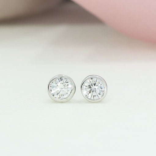 PRE ORDER 9ct Gold Small Lab Grown Diamond Stud Earrings 0.20ct