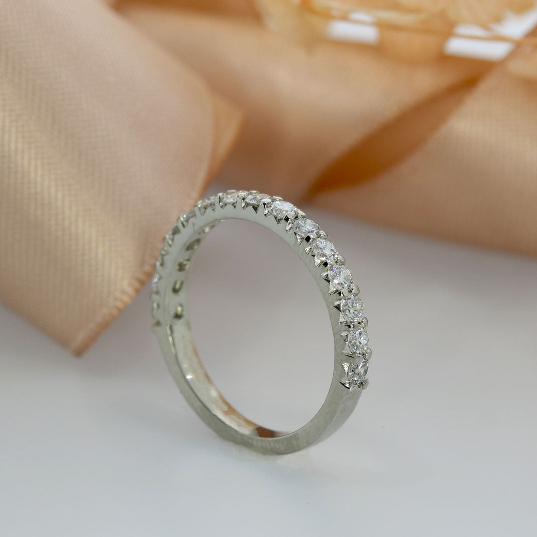 Platinum Claw Set Laboratory Grown Diamond Eternity 0.75ct D-F VVS-VS