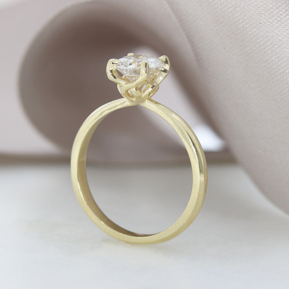 9ct Gold Brilliant Cut Lab Grown Diamond Solitaire Ring 1.00ct