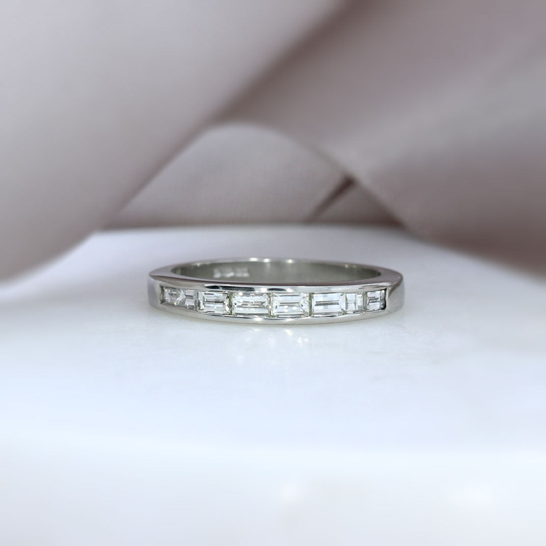 Platinum Baguette Diamond Eternity Ring 0.56ct