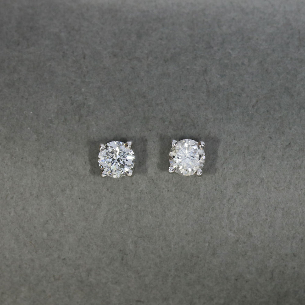 9ct Gold Brilliant Cut Diamond Stud Earrings 0.65ct