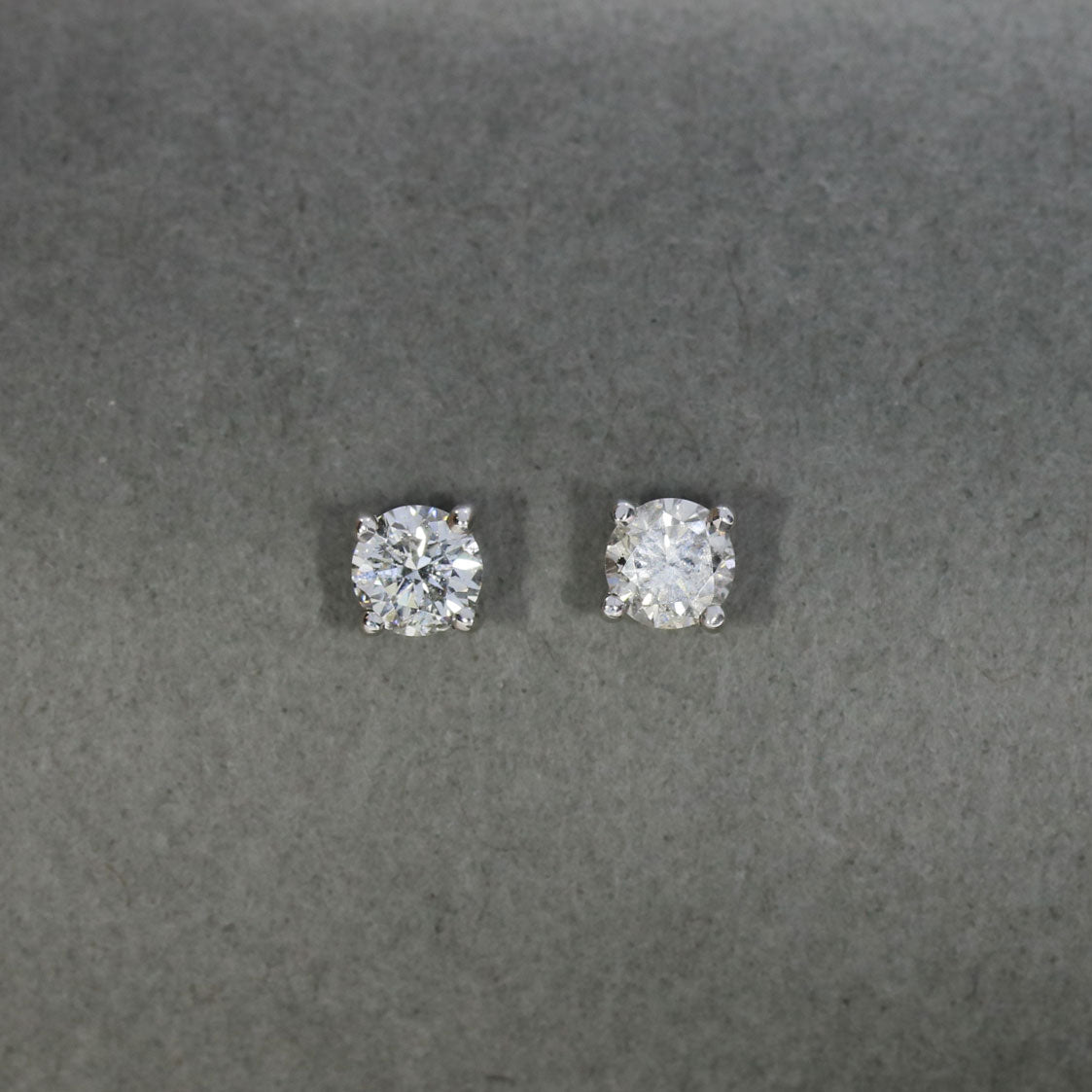 9ct Gold Brilliant Cut Diamond Stud Earrings 0.65ct