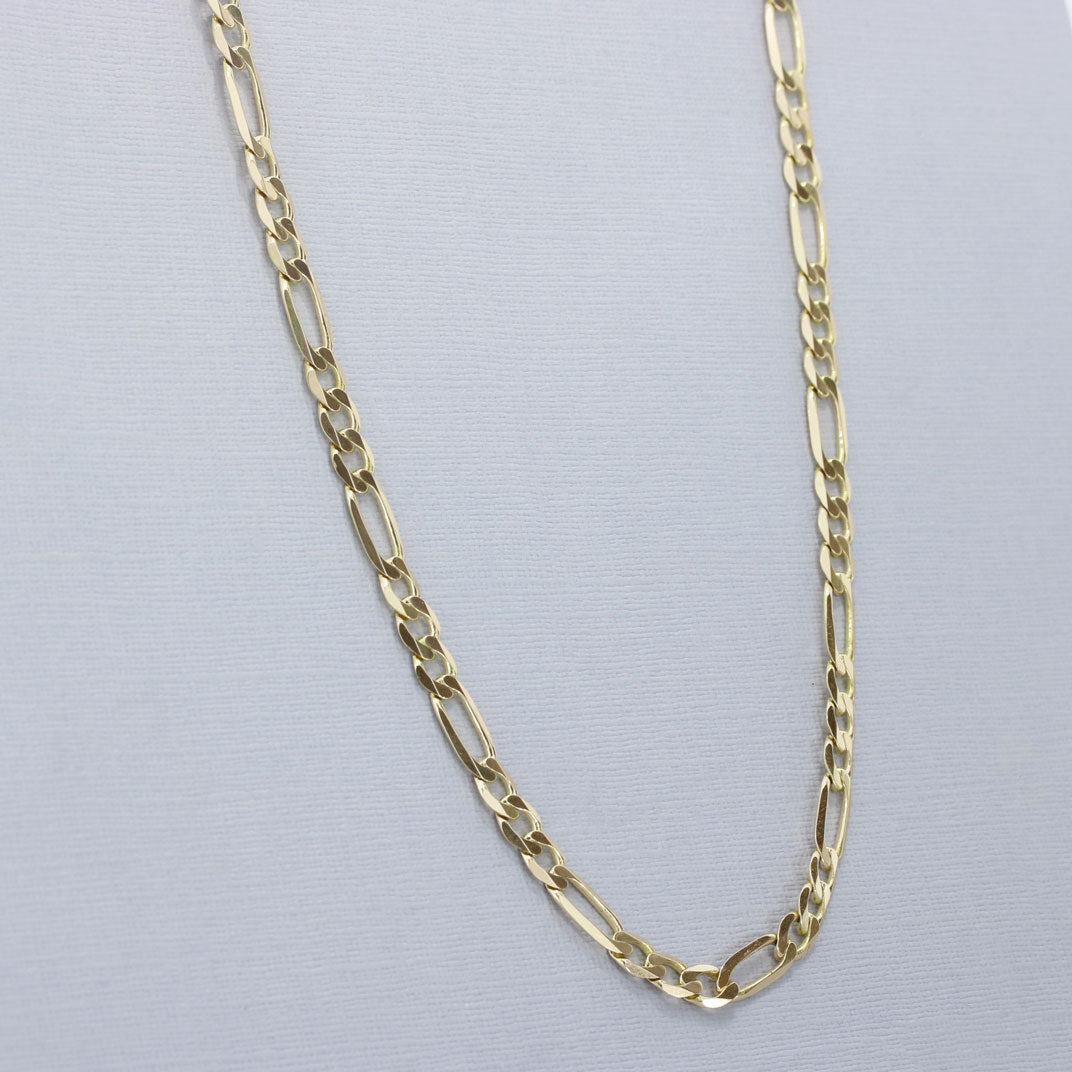 Pre Owned 9ct Yellow Gold 20 Inch Figaro Chain 17.7g