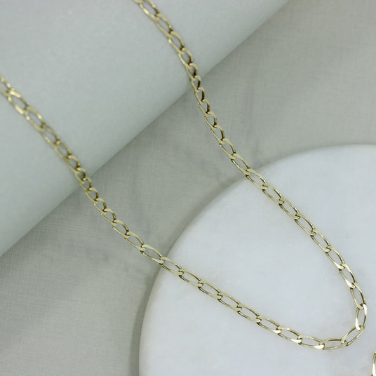 Pre Owned 9ct Yellow Gold 20" Curb Chain