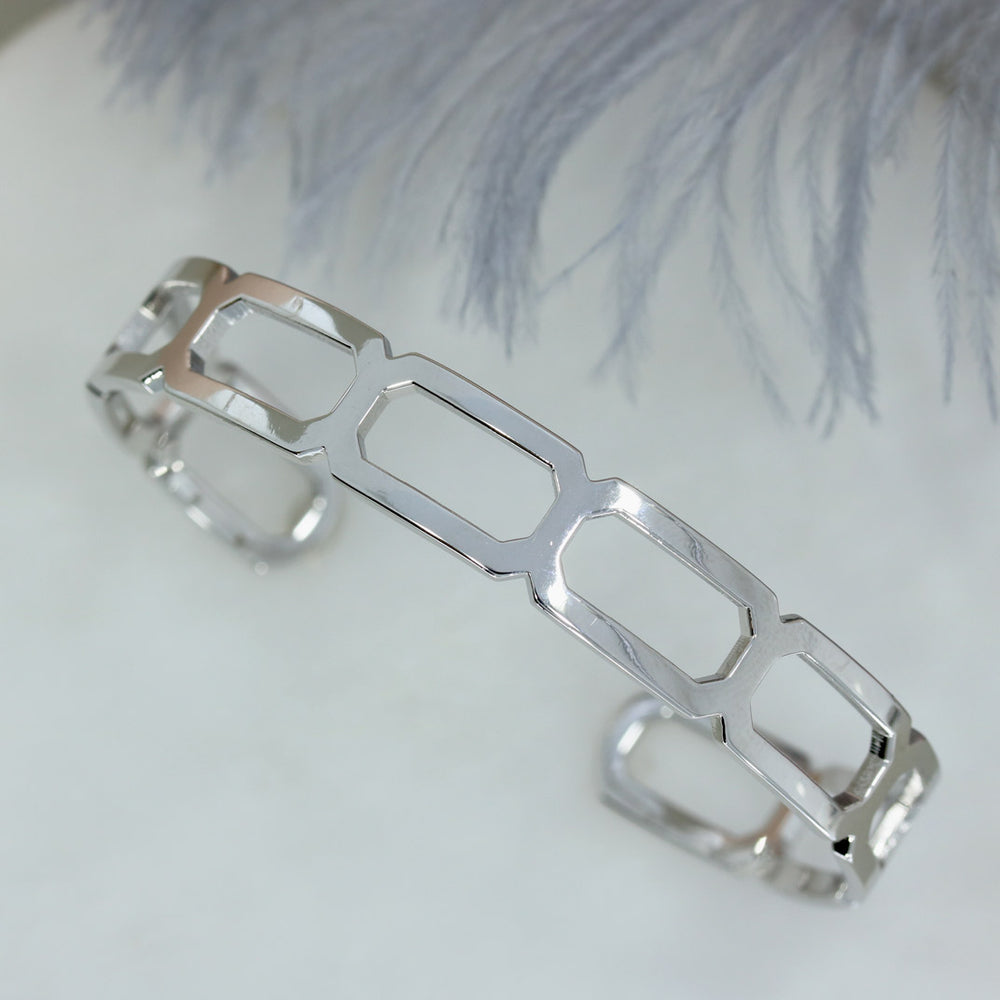 Solid Silver Cuff Bangle