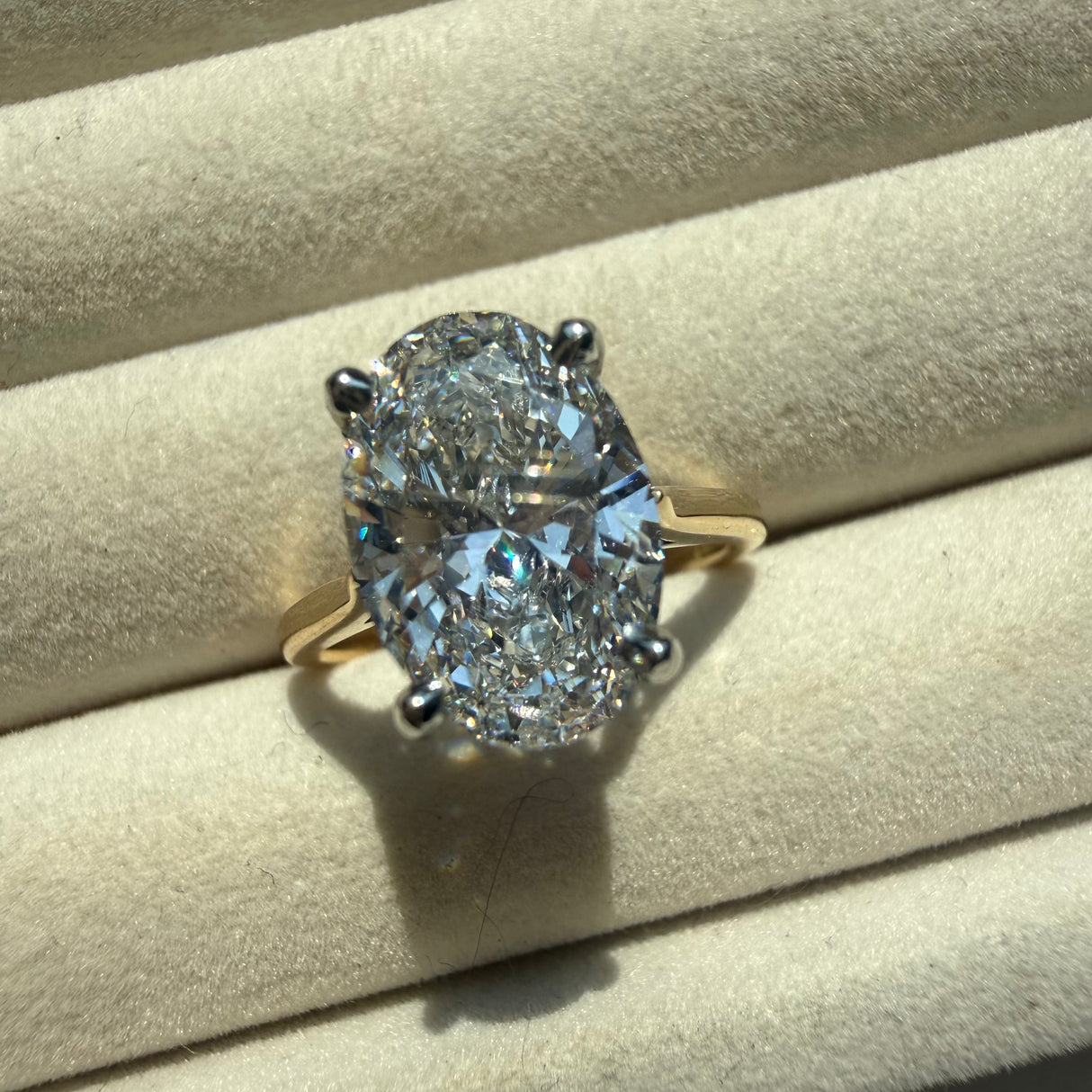 Special Order 18ct Yellow Gold 3.01ct IGI Certified Lab Grown Diamond Solitaire Ring