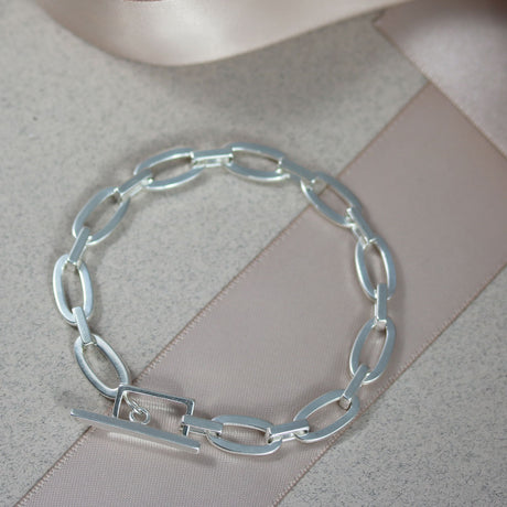 Silver Bracelet With T-Bar