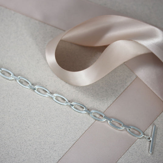 Silver Bracelet With T-Bar