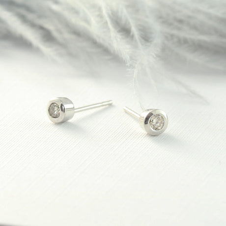 9ct Gold Diamond Stud Earrings 0.18ct