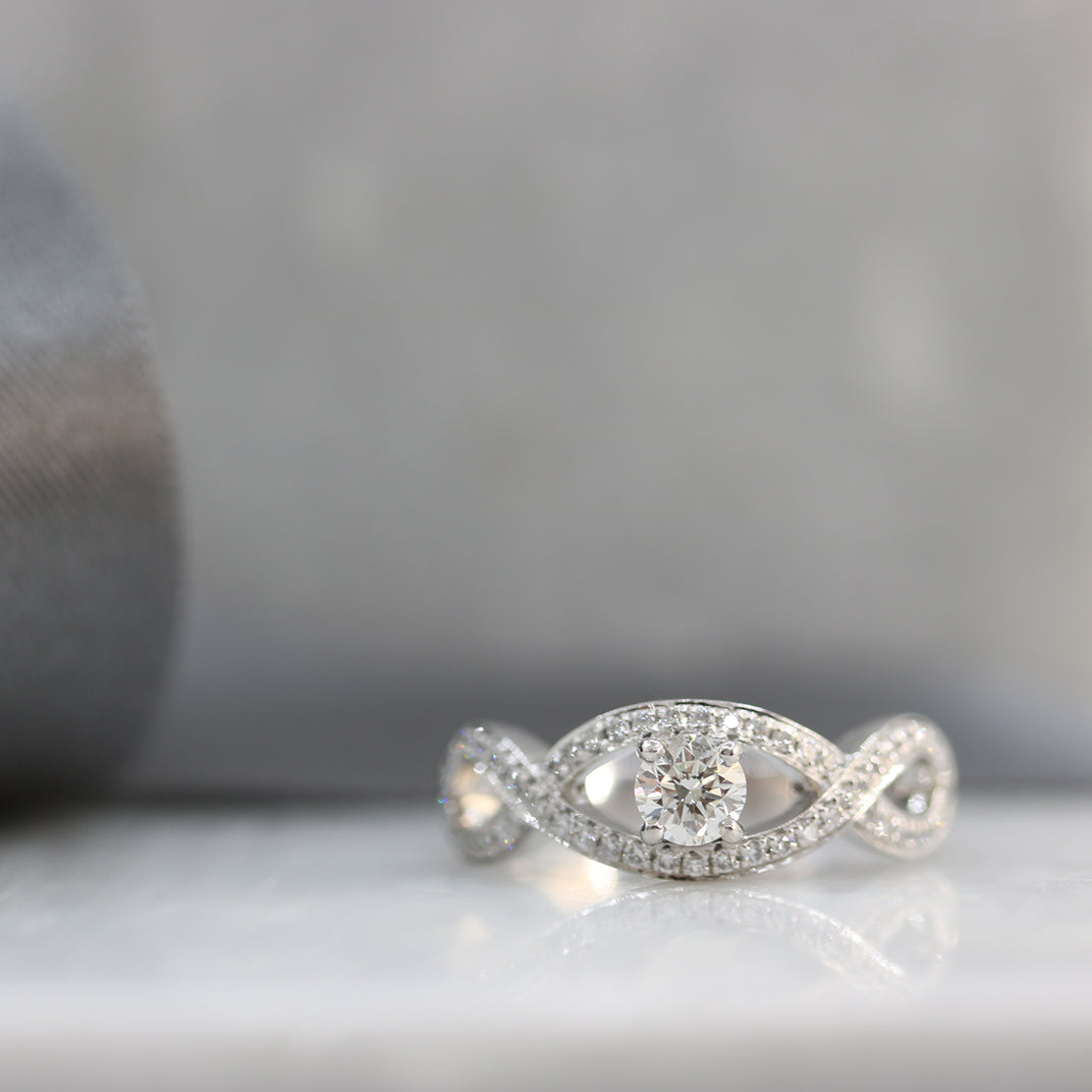 Platinum Fancy Diamond Ring