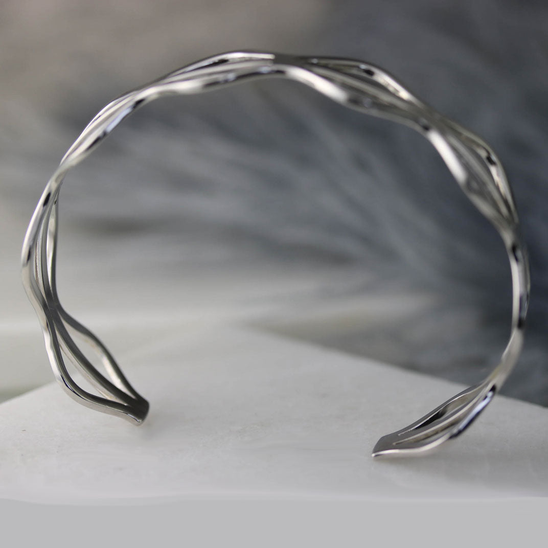 Solid Silver Bangle