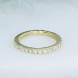 9ct Gold 2mm Claw Set Lab Grown Diamond Eternity Ring 0.70ct