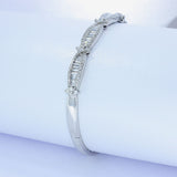 Pre Owned Certified 18ct White Gold Diamond Fancy Bangle 2.30ct G Si1