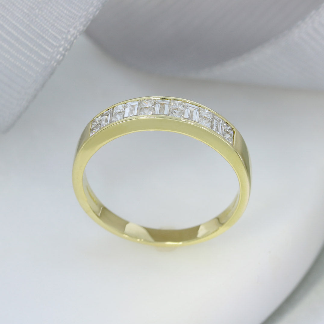 Pre Owned 18ct Gold Channel Set Diamond Eternity Ring .75ct