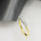 Pre Owned 18ct Gold & Platinum 5 Stone Diamond Eternity Ring 0.45ct