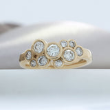 18ct Rose Gold Diamond Bubble Ring 0.91ct