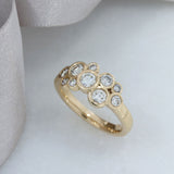 18ct Rose Gold Diamond Bubble Ring 0.91ct