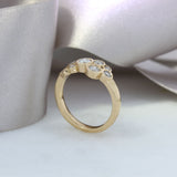 18ct Rose Gold Diamond Bubble Ring 0.91ct