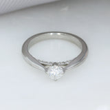 Pre Owned Platinum Solitaire Diamond Ring 0.30ct