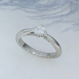 Pre Owned Platinum Solitaire Diamond Ring 0.30ct