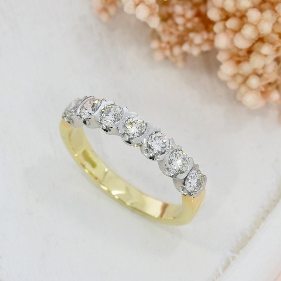 18ct yellow Gold Diamond Eternity Ring 0.82ct