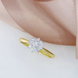 Pre Owned 18ct Yellow Gold Diamond Cluster Ring