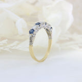 Pre Owned 18ct Gold Sapphire & Diamond Eternity Ring.