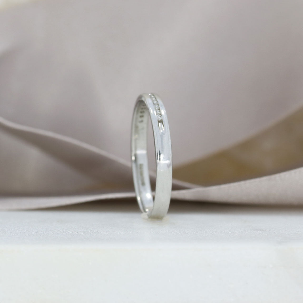 18ct White Gold Channel Set Diamond Eternity or Wedding Ring