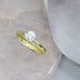 Pre Owned GIA 18ct Yellow Gold Diamond Solitaire Ring 0.70ct G SI1