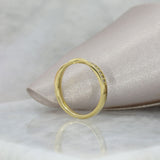 18ct Yellow Gold Pave Set Diamond Twist Wedding or Eternity Ring