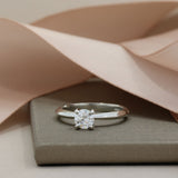 Platinum IGI Certified Brilliant Cut Lab Grown Diamond Solitaire Ring 0.50ct