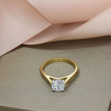 18ct Gold IGI Certified Brilliant Cut Lab Grown Diamond Solitaire Ring 1.00ct