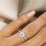 Platinum IGI Certified Lab Grown Diamond Solitaire Ring 1.02ct D VVS1