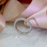 Platinum Laboratory Grown Diamond Half Eternity Ring 0.40ct