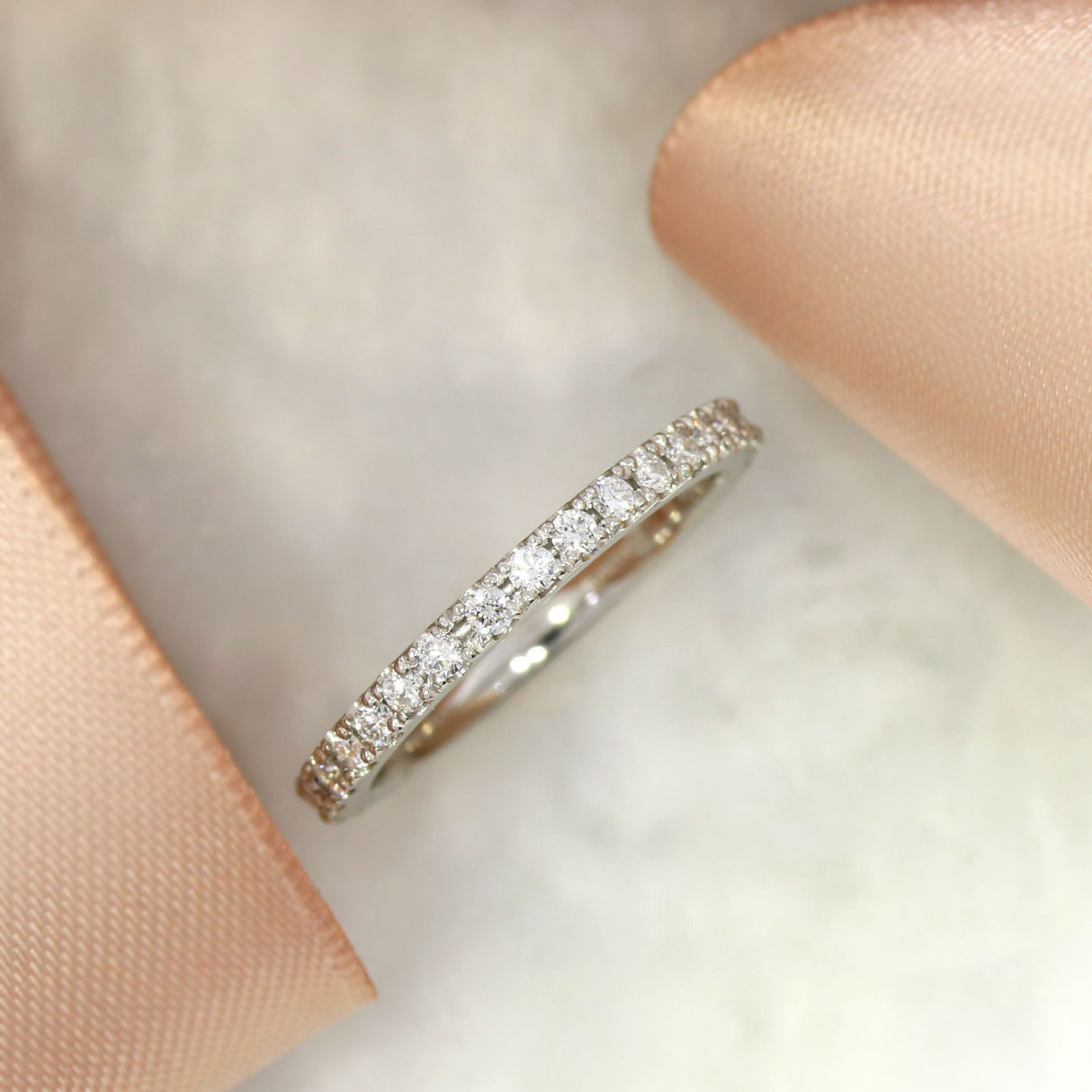 Platinum Laboratory Grown Diamond Half Eternity Ring 0.40ct