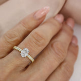 18ct Yellow Gold Certified Oval Laboratory Grown Diamond Solitaire Ring 1.56ct