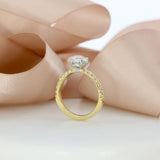 18ct Yellow Gold Certified Oval Laboratory Grown Diamond Solitaire Ring 1.56ct