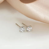 9ct Gold Round Brilliant Cut Lab Grown Diamond Stud Earrings 0.53ct