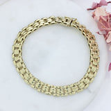 Pre Owned 9ct Yellow Gold 4 Row Bracelet